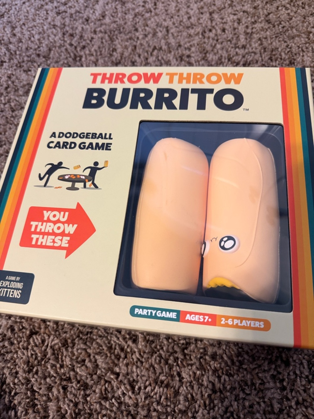 Throw Throw Burrito Party Game - Peach